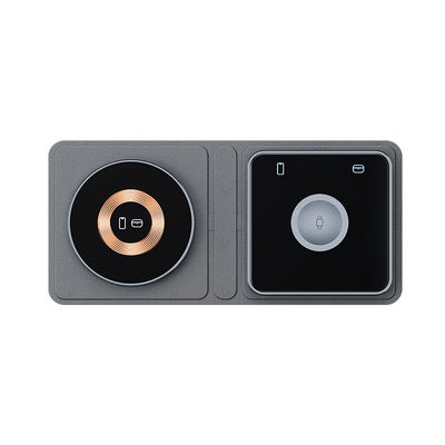 Καλή τιμή 15w αναδιπλώσιμο 3 σε 1 ασύρματο φορτιστή για ακουστικά iPhone Iwatch Μαύρο σε απευθείας σύνδεση