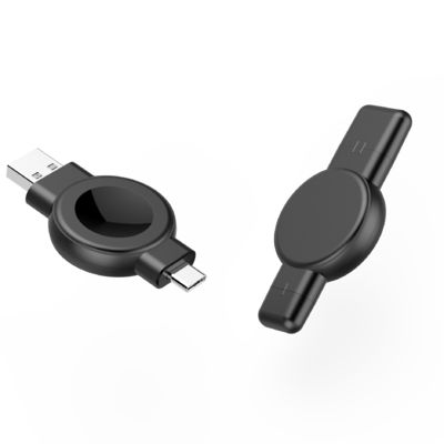 Καλή τιμή Σύνθετο σχεδιασμό ασύρματος Samsung Apple Watch φορτιστή με USB-A & USB-C διπλή-εντύπωση σε απευθείας σύνδεση