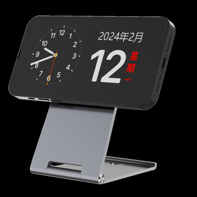 Καλή τιμή Άλουμινίου κράμα Qi 2 Μεταλλική ασύρματη φορτιστή με USB C διεπαφή και αμβλύνει το πτυσσόμενο σχέδιο σε απευθείας σύνδεση