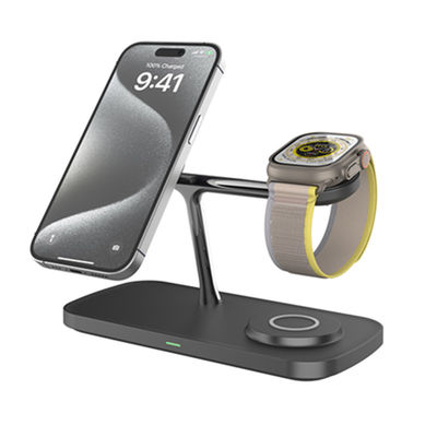 Καλή τιμή QI2 Magnetic Wireless Charger 3 in 1, wireless Charging Station with Night Light for Apple MagSafe Charger, Travel Charger Stand, Nightstand Fast 15W Charging Station σε απευθείας σύνδεση