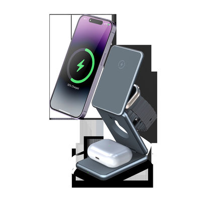 Καλή τιμή 15W γρήγορη φόρτιση 4 σε 1 ασύρματη φορτιστή με περίβλημα από κράμα αλουμινίου σε απευθείας σύνδεση