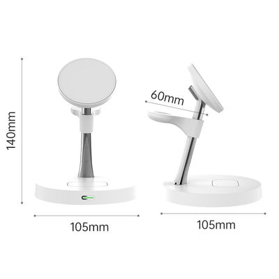 Καλή τιμή Φορητό ασύρματο φορτιστή τύπου C με κράμα ψευδαργύρου και υλικό ABS μαύρο και λευκό χρώμα σε απευθείας σύνδεση