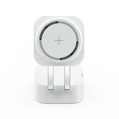 Καλή τιμή Μαύρο και λευκό επιτραπέζιο όλα σε ένα ασύρματο φορτιστή ABS PC υλικό κράμα ψευδαργύρου μήκος γραμμής επέκτασης 0,8M σε απευθείας σύνδεση