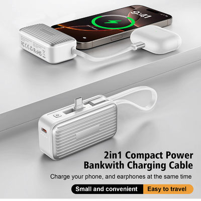 Καλή τιμή 4800mah κινητό τηλέφωνο Μίνι Power Bank ασύρματο φορτιστή με διπλή τύπου-C διεπαφή σε απευθείας σύνδεση
