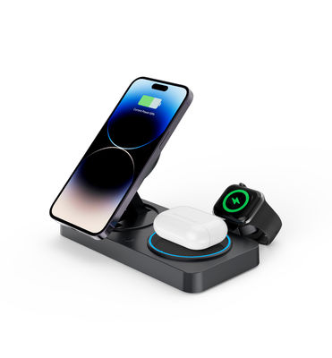 Καλή τιμή 2025 Y388 Χρονοδιάγραμμα Αποδοτικός ασύρματος γρήγορος φορτιστής 15W / 10W Υποστήριξη Apple And Sansung Προϊόντα Ζινκ Ασύρματος φορτιστής σε απευθείας σύνδεση