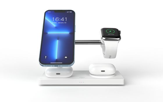 Καλή τιμή T218 Apple Wireless Charger For Iphone ABS+Zine Alloy Black Wireless Charger σε απευθείας σύνδεση