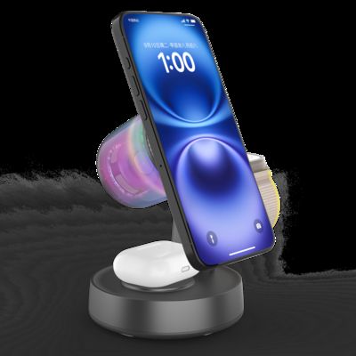 Καλή τιμή Stylish Qi 2.2 Wireless Charger and Bluetooth 5.2 Speaker Combo Support both Samsung & Apple Devices σε απευθείας σύνδεση