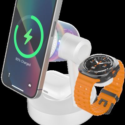 Καλή τιμή Qi2.2 Z6 Bluetooth Speaker Wireless Charger 5 in 1,Wireless Charging Station for  iPhone 17/16/15/14/13, Galaxy S25/S24/S23/S22 σε απευθείας σύνδεση