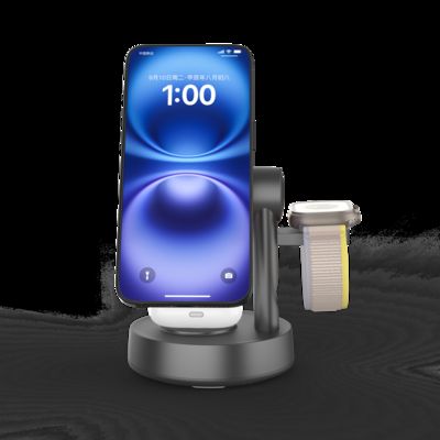 Καλή τιμή Σταθμός φόρτισης Qi2.2 3 σε 1 για Apple με ηχείο Bluetooth, σταθμός ασύρματης φόρτισης 15W Fast Magnetic με φως νυκτός σε απευθείας σύνδεση