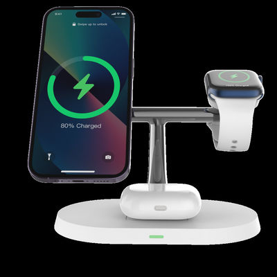 Καλή τιμή PD/QC ασύρματο φορτιστή συμβατό με Qi Smart Phone Airpod IWatch σε απευθείας σύνδεση