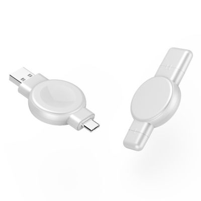 Καλή τιμή 15g ασύρματη συσκευή φόρτισης για Apple Watch και Samsung Watch USB και τύπου C Δύο τρόποι φόρτισης σε απευθείας σύνδεση