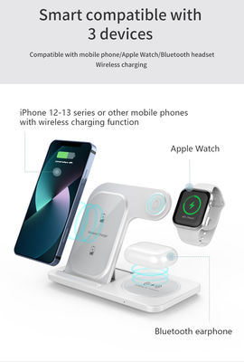 Καλή τιμή 3-In 1 ασύρματη ταχεία φόρτιση Apple/Samsung 15W/10W Stand Charger Υποστήριξη Apple Watch QiI Charging Protocol Standard Charger σε απευθείας σύνδεση