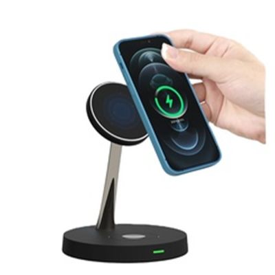 Καλή τιμή All In One Wireless Charger with 15W Magnetic Charging Built-in Phone Stand and ABS Zinc Alloy for iPhone 12-16 σε απευθείας σύνδεση