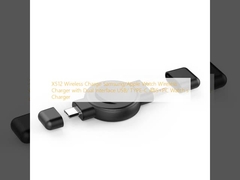 Χρήσιμο ασύρματος X512 Samsung/Apple Watch Ασύρματο φορτιστή με διπλή διεπαφή USB/ TYPE-C ABS+PC φορτιστή ρολογιού