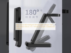 Νέα άφιξη S90 Έξυπνη ασύρματη ταχεία φόρτιση 15W ABS+Metal+Silicon 3-In 1 ασύρματη φορτιστή