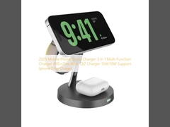 2025 Φορτιστή σταθμού κινητών τηλεφώνων 3 σε 1 Πολυλειτουργικός φορτιστής ABS + Ζινικό κράμα QI2 Φορτιστή 15W / 10W Υποστήριξη Iphone Plug Chager