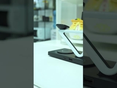 5 σε 1 15W Γρήγορο μαγνητικό ασύρματο φορτιστή Sation με νυχτερινό φως 2W Δέχεται προσαρμοσμένο λογότυπο