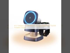 Ασύρματος φορτιστής 4 σε 1 με νυχτερινό φως 15W/10W/7.5W/5W Αναδιπλούμενος φορτιστής